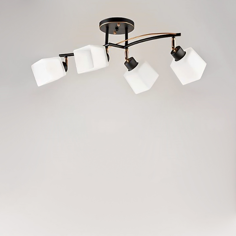 

Люстра стельова Light House SRS-16246/4 чорний + золото