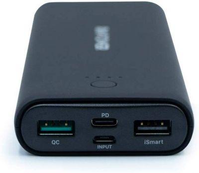 

Внешний аккумулятор RavPower Power Bank 20100mAh Quick Charge 3.0 PD 30W Black (RP-PB191)
