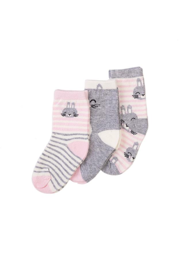 

Шкарпетки Minoti д5898 сірі, рожеві, набір з 3-ох од, Шкарпетки Minoti д5898 сірі, рожеві, набір з 3-ох од. 32-33