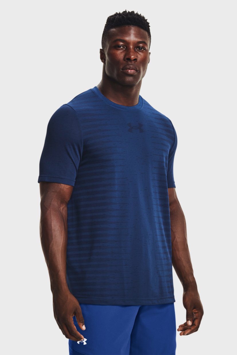 

Мужская синяя футболка UA Seamless Wordmark SS Under Armour  1366148-404, Мужская синяя футболка UA Seamless Wordmark SS Under Armour XL 1366148-404