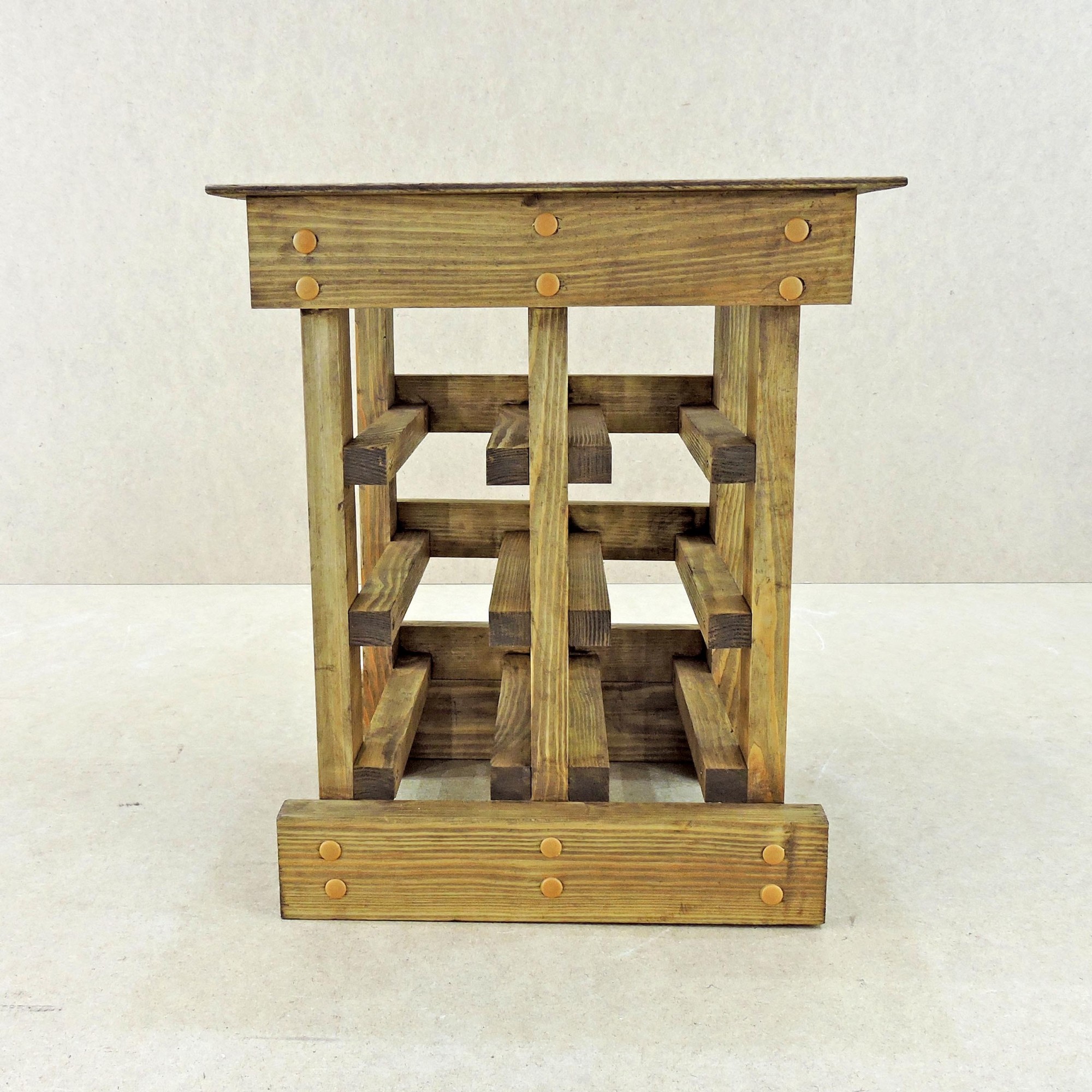 

Стойка для винных бутылок из натурального дерева IZD Аомори Капучино 40х34х30 см ПНК-004603