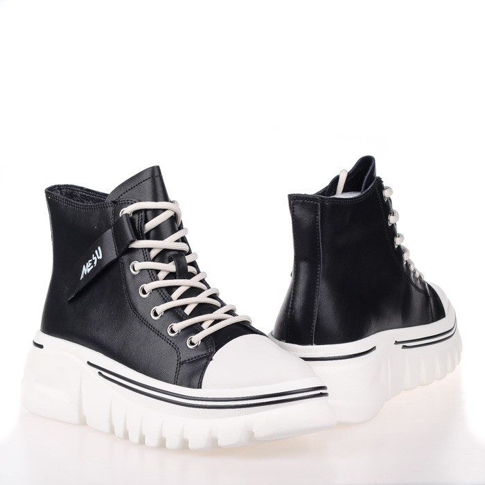 

Женские ботинки Allshoes OAB2039-2 37 Черные с белым