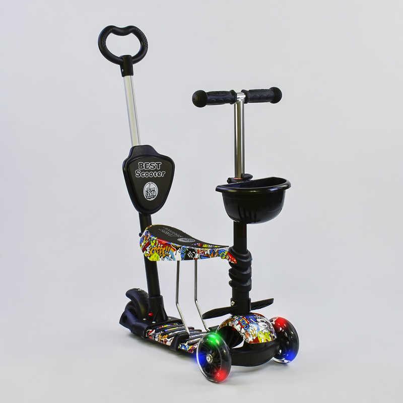 

Самокат с сиденьем 5в1 Best Scooter 34760 PU колеса с подсветкой