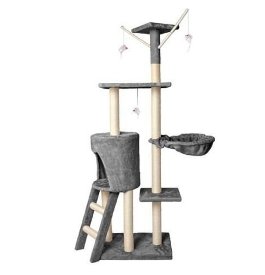 

Кошачий игровой комплекс Malatec серый 139 см 7927