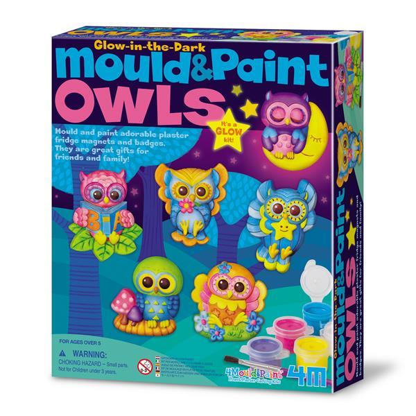 

Набор для создания магнитов из гипса 4M Светящиеся совы (SKU-00-04654) 21 x 18 x 5 см