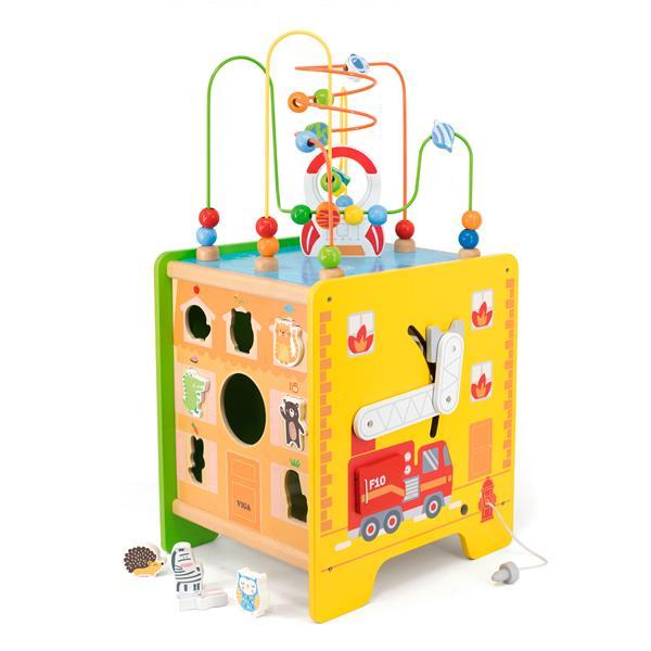 

Деревянный игровой центр Viga Toys Большой бизикуб 5 в 1 (SKU-44548FSC) 42 x 42 x 47 см