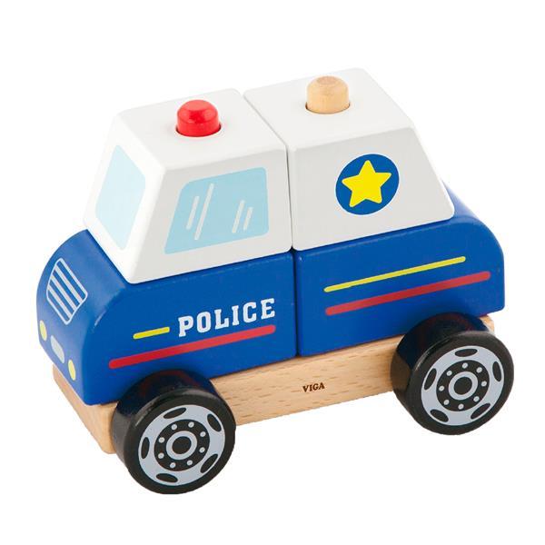 

Деревянная пирамидка Viga Toys Полицейская машинка (SKU-50201) 16 x 9 x 16 см
