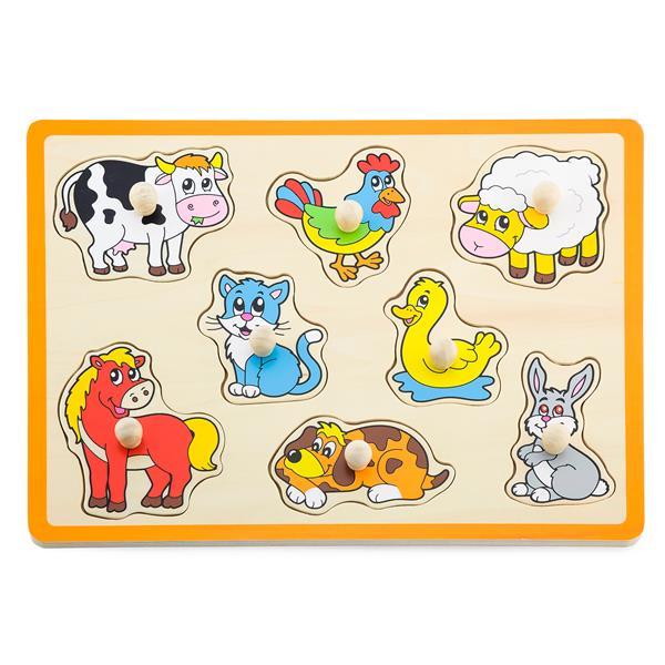 

Деревянная рамка-вкладыш Viga Toys Домашние животные (SKU-50017) 30 x 3 x 27 см