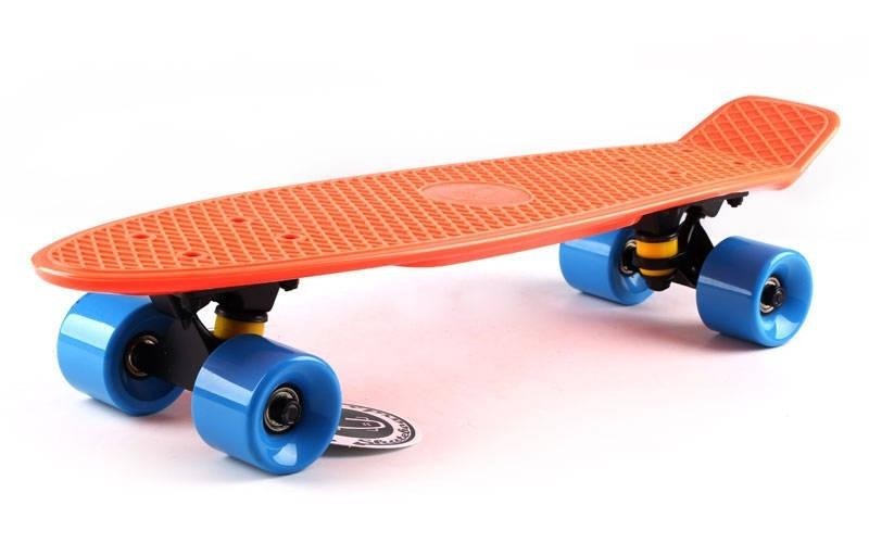 

Скейтборд "Penny Board Nickel 27", Красный цвет, усиленный пластик, светящиеся колеса