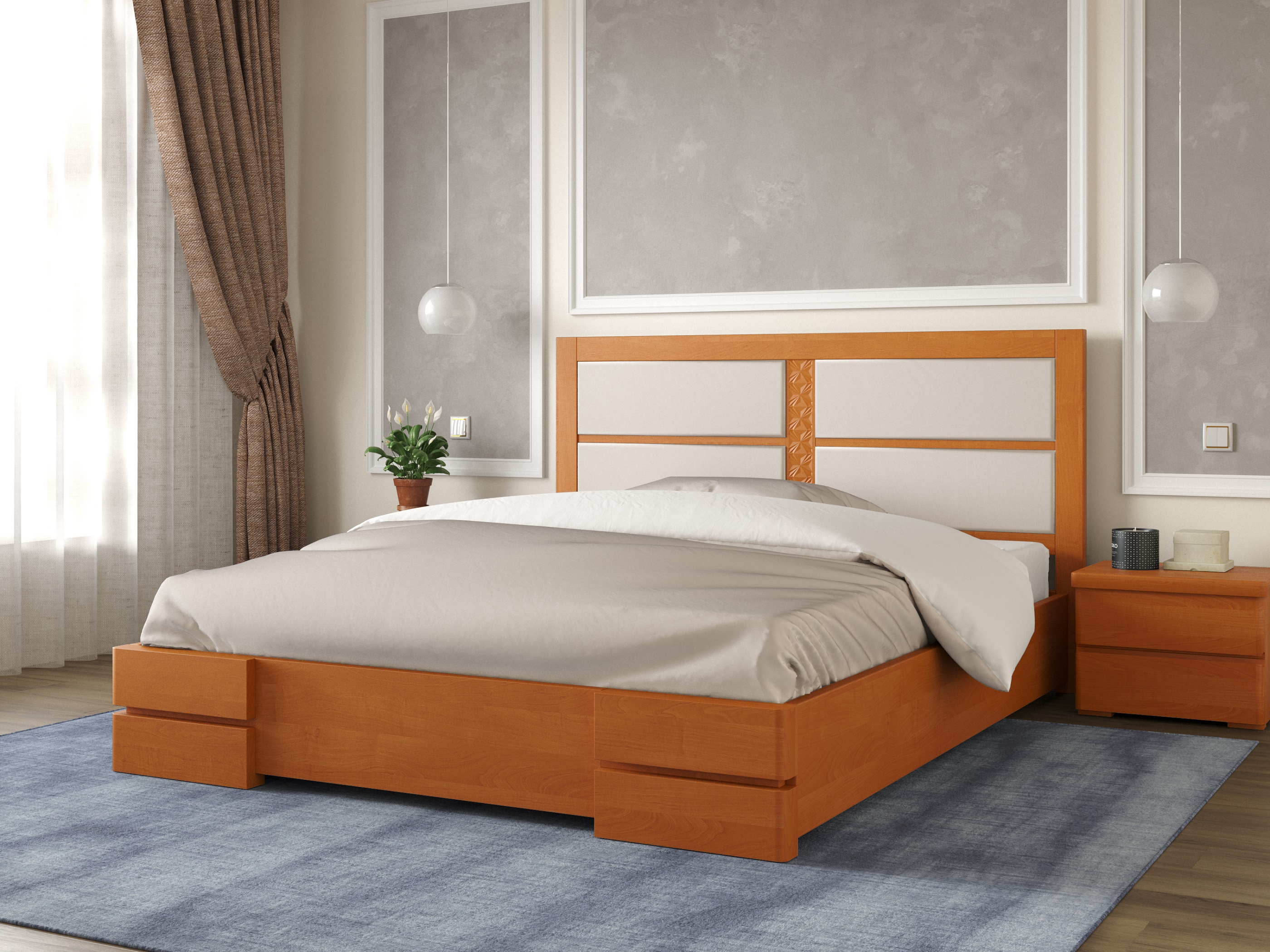 

Кровать Кардинал 1 с механизмом Arbordrev (180*200) сосна Ольха