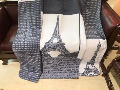 

Плед хлопковый Belizza Eifel lacivert