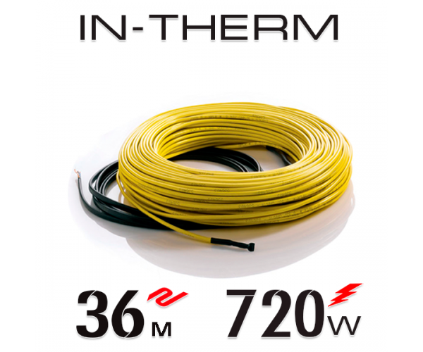 

Нагревательный кабель In-Therm 20 Вт - 36 м