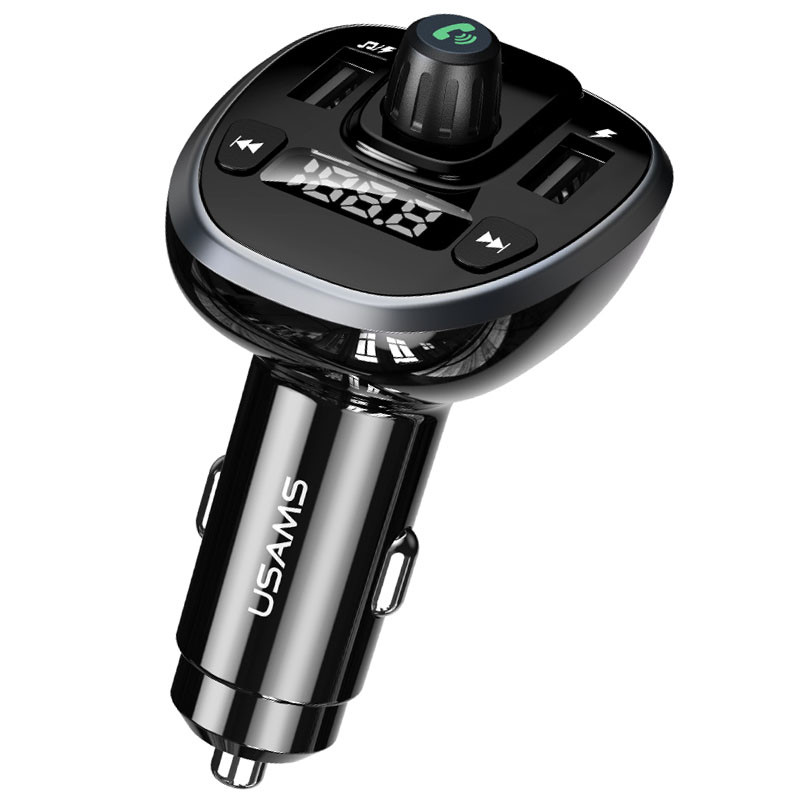 

АЗУ USAMS US-CC115 C21 Bluetooth FM Tuner (2USB 3.4А) Черный
