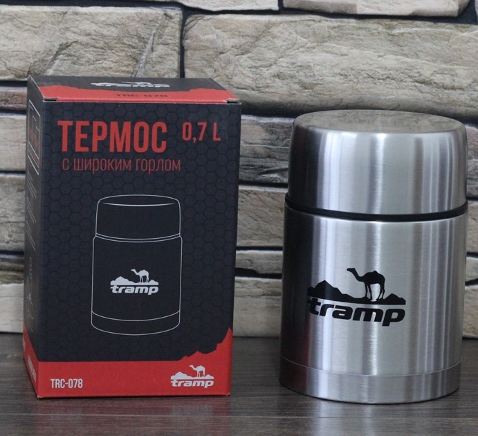 

Термос для еды с широким горлом Tramp 0.7 л пищевой (TRC-078)