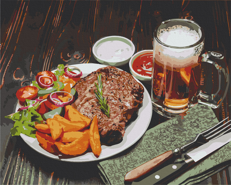 

Картина по номерам. Art Craft "Холостяцкий ужин" 40х50 см (12016-AC)