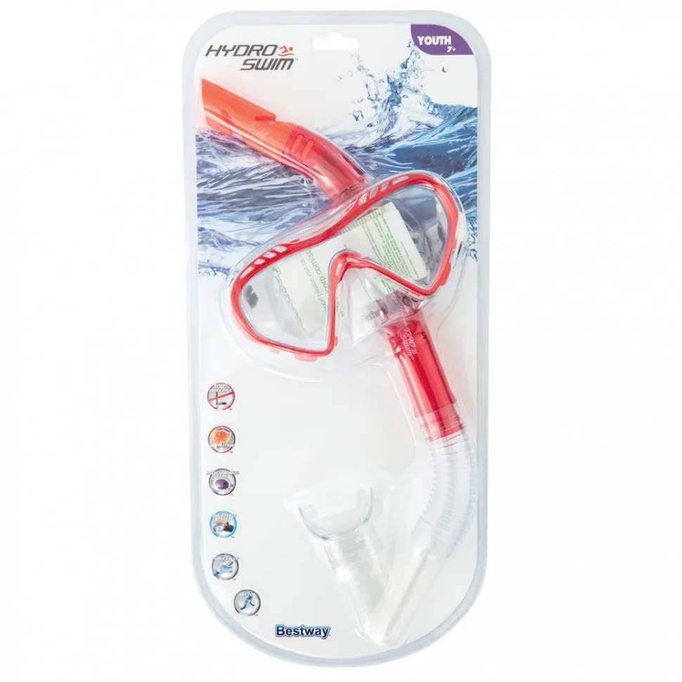 

Набор для плавания Bestway, маска , трубка (Красный) (24026(Red))