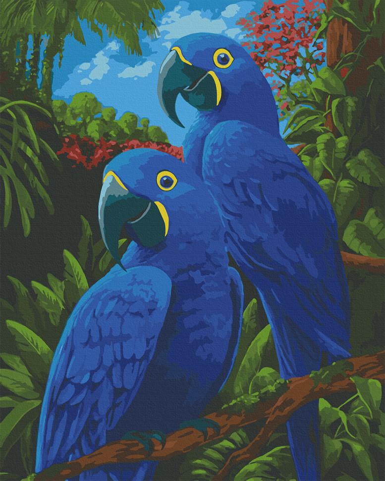 

Картина по номерам. Art Craft "Голубые ары" 40х50 см (11639-AC)