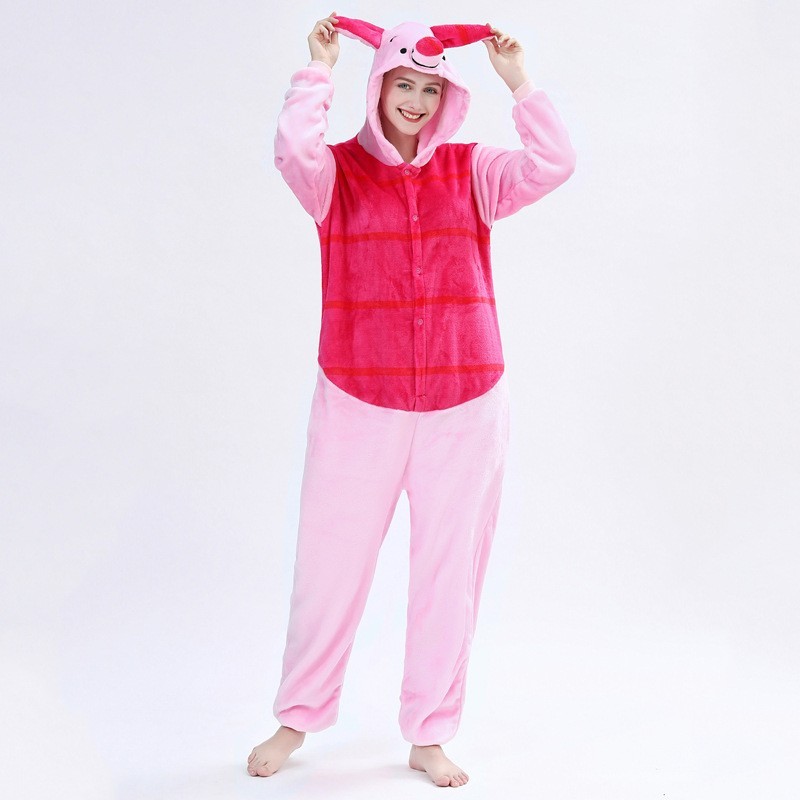 

Пижама кигуруми Kigurumi Свинка Пятачок Розово-краный М 155-165 см. (1054)