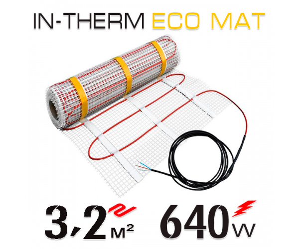 

Нагревательный мат In-Therm ECO 200 Вт - 3,2 кв.м