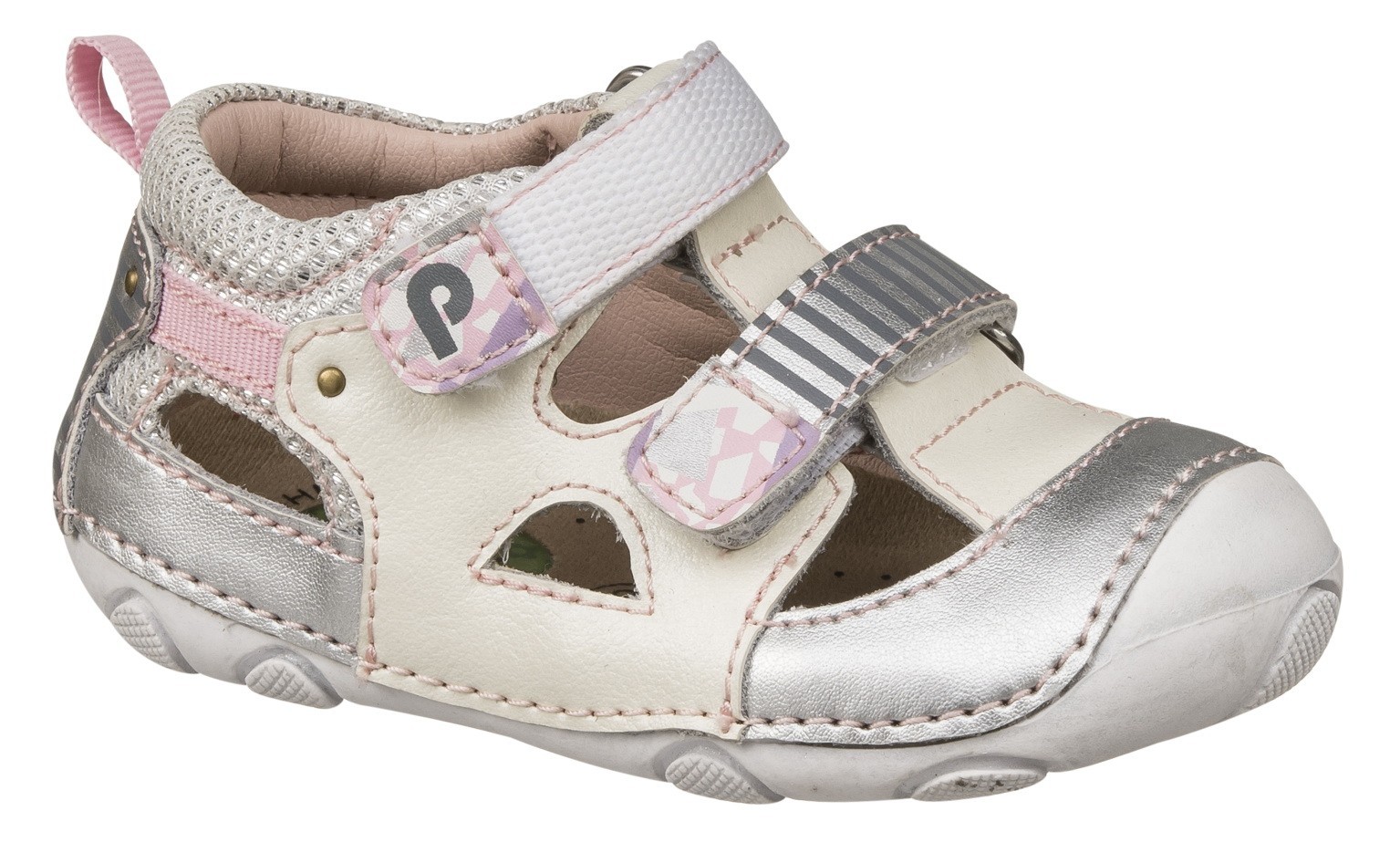 

Босоножки Papaya 21р Бело-серебристые (7100701)