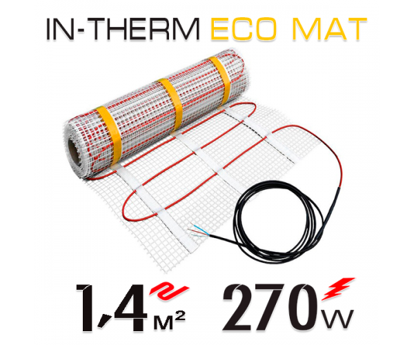 

Нагревательный мат In-Therm ECO 200 Вт - 1,4 кв.м