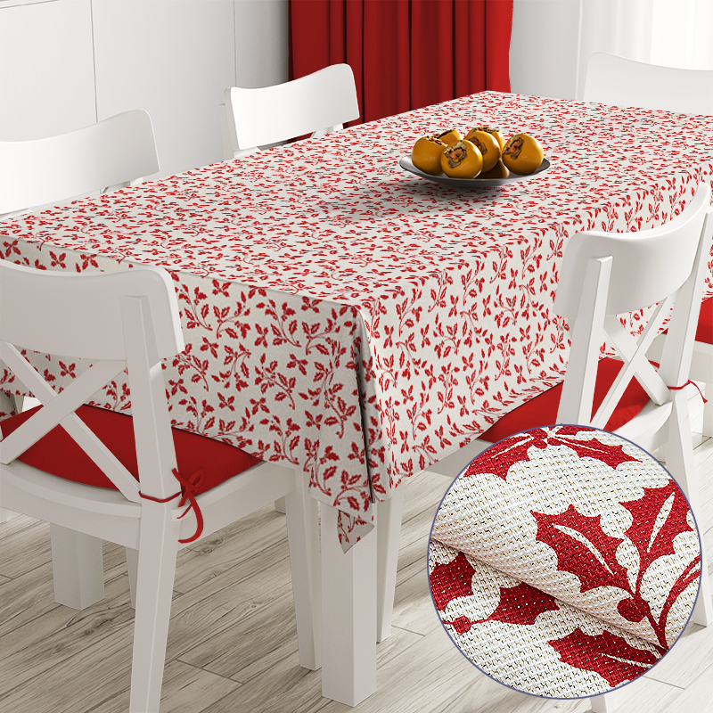 

Новогодняя скатерть Time Textile Diamir Red Красный TT161522 6 салфеток