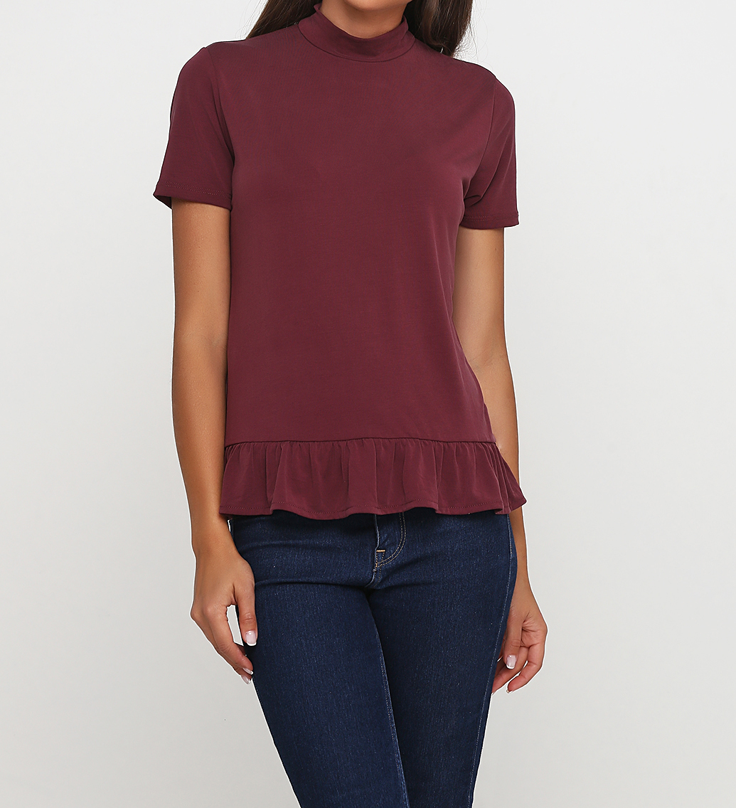 

Блуза eksept 1075457-WINERED  бордовый, Блуза eksept 1075457-WINERED M бордовый