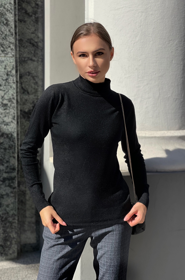 

Гольф Lipar с круглым вырезом 46 Черный 0893/70