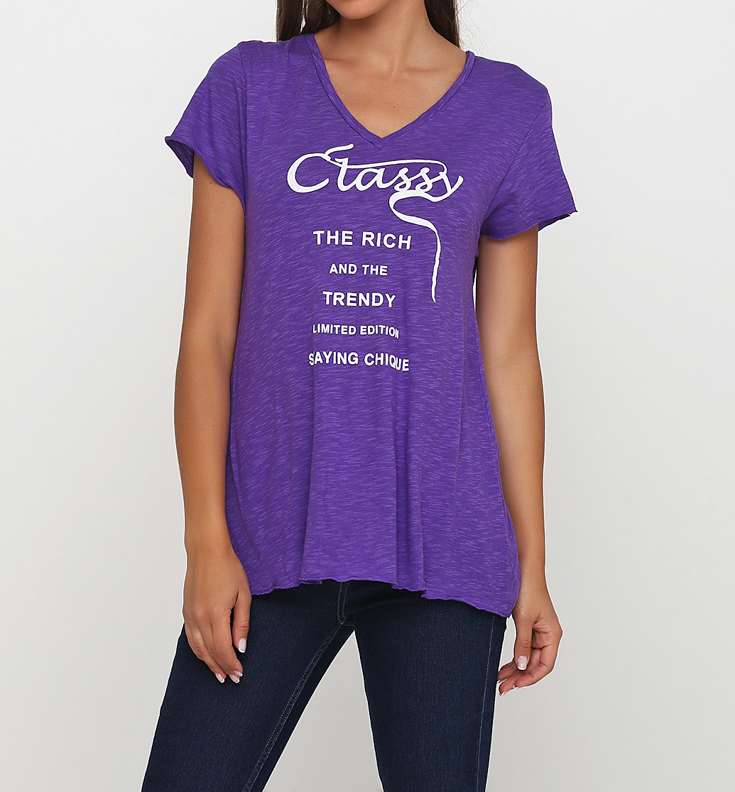 

Футболка NIKKIE N6-0901601-4900  фиолетовый, Футболка NIKKIE N6-0901601-4900 40 фиолетовый