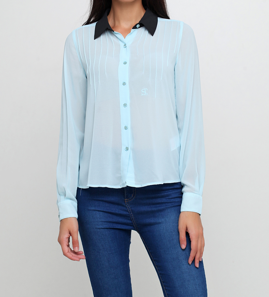 

Блуза SUPERTRASH IC2S1301-352  голубой, Блуза SUPERTRASH IC2S1301-352 34 голубой