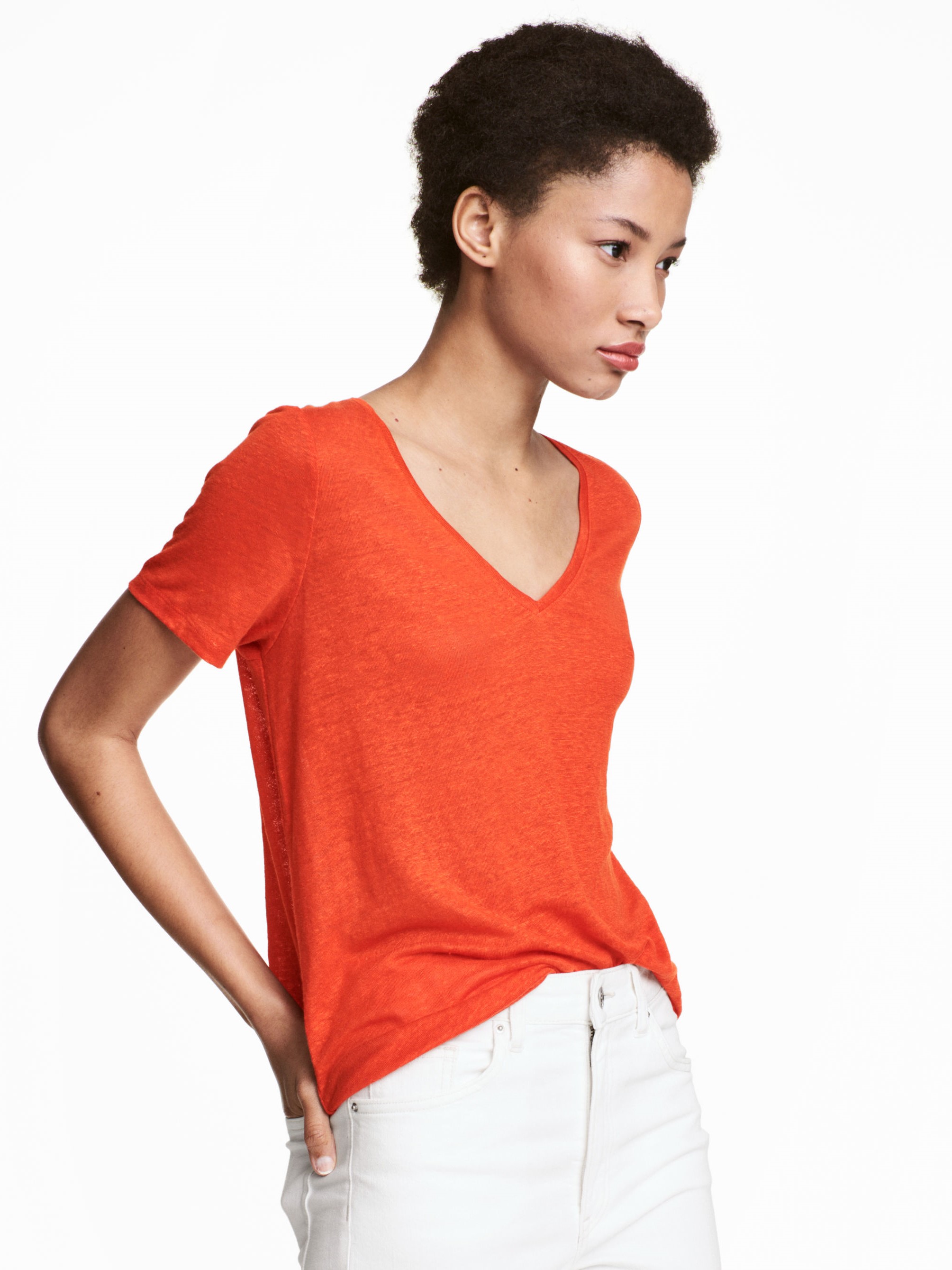 

Футболка H&M XAZ108521YIIH S Темно-оранжевая