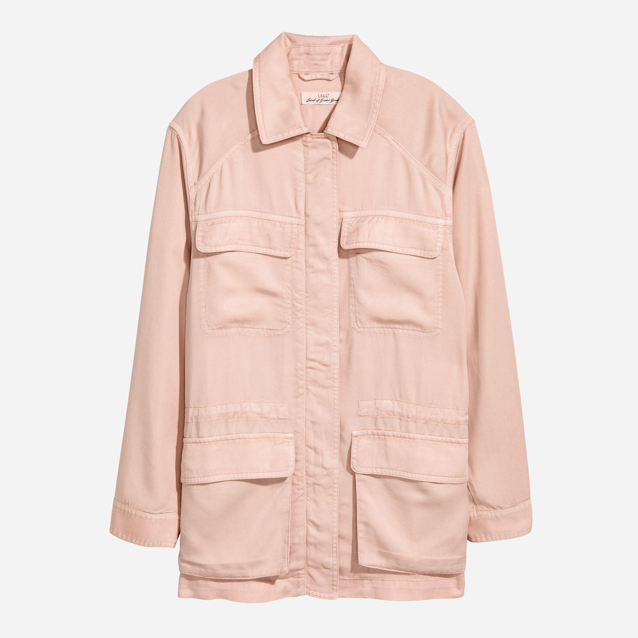 

Джинсовая куртка H&M XAZ123395BXPZ 34 Бледно-розовая