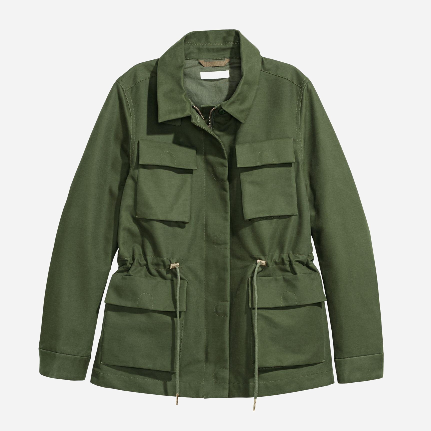 

Парка H&M XAZ157469FVNP 46 Зеленая с черным