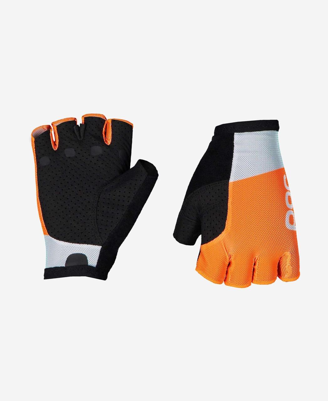 

Велоперчатки POC Essential Road Mesh Short Glove M, Granite Grey/Zink Orange