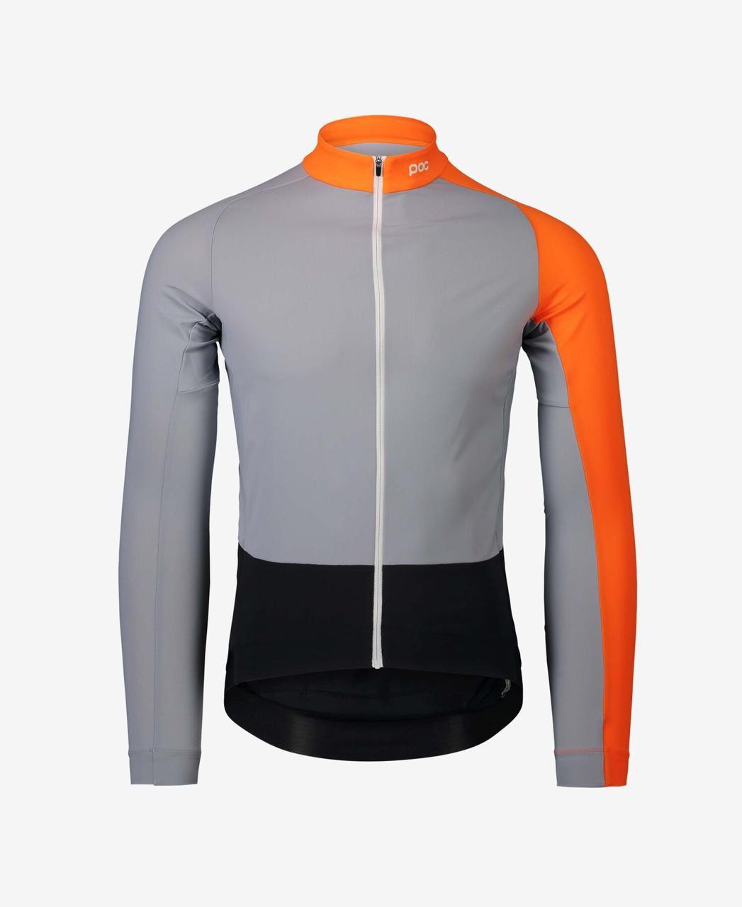 

Велоджерси POC Essential Road Mid LS Jersey Granite Grey/Zink Orange, XL