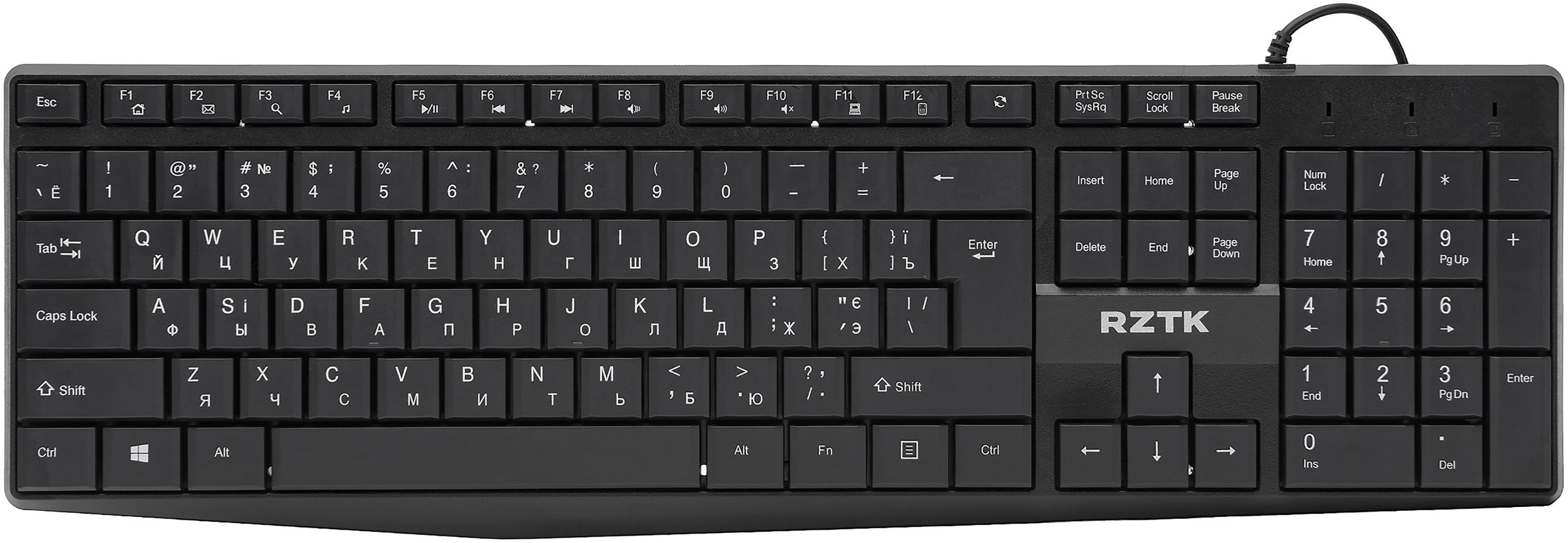 

Клавиатура проводная RZTK KB 120 USB