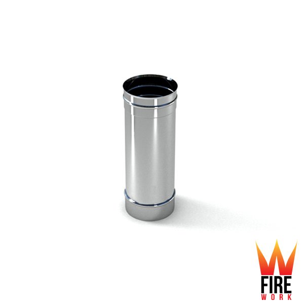 

Дымоход Труба 500 мм ø300 Fire Work Нержавеющая сталь одностенный AISI 304 0.6мм