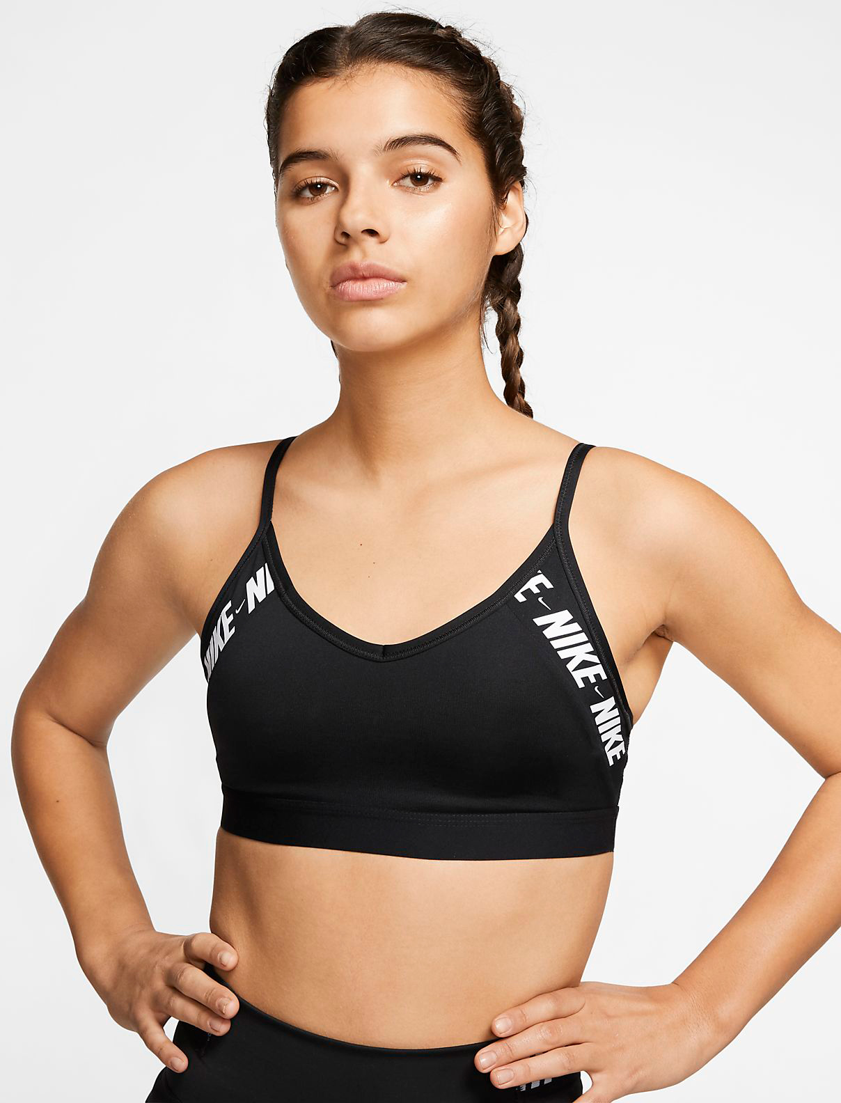 

Спортивный топ Nike Indy Logo Bra CJ0559-010 XS