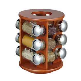 

Набор для специй Stenson MS-3821 12 шт емкостей + вращающаяся деревянная подставка