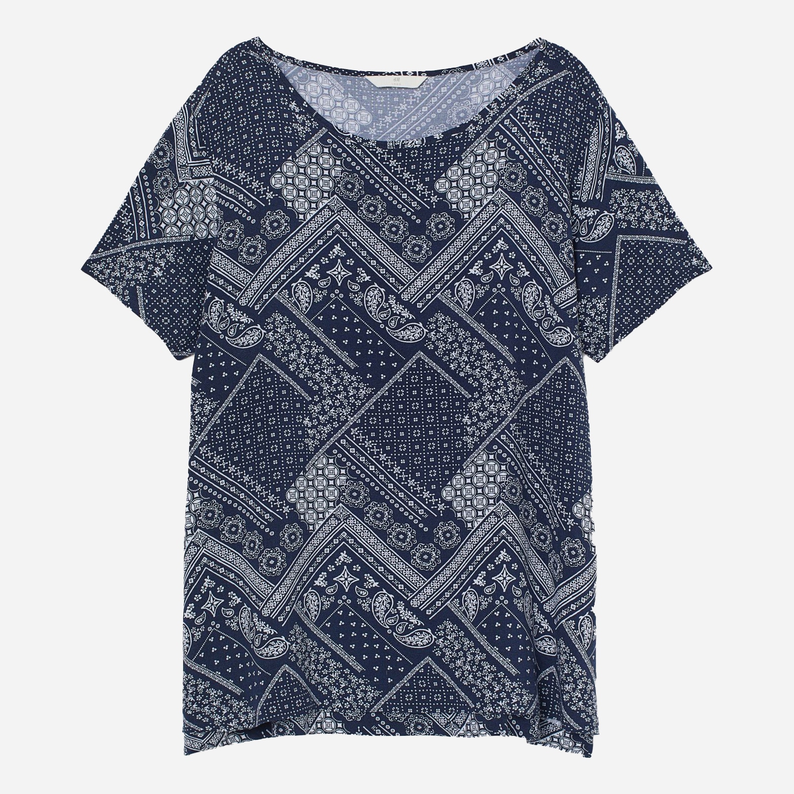 

Футболка H&M 2744773 40 Темно-синяя