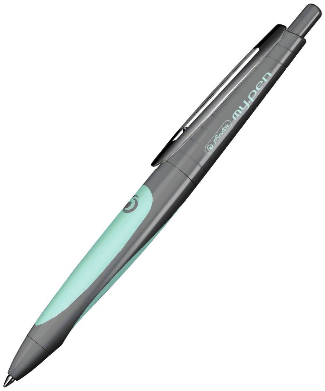 

Ручка шариковая Herlitz My.Pen Extreme Grey-Mint Серый корпус Синяя (50028337)