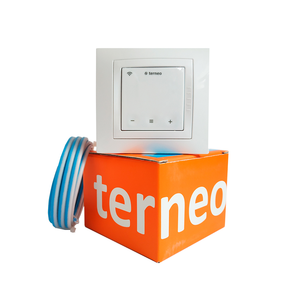 

Сенсорный терморегулятор Terneo SX, Wi-Fi / белый / рамка UNIC