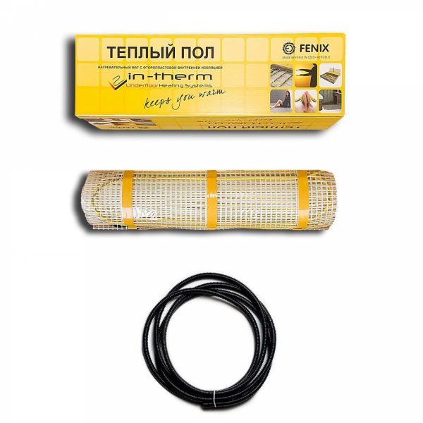 

Тепла підлога | Нагрівальний мат IN-THERM 200Вт/м.кв 350Вт 17м 1.7м.кв