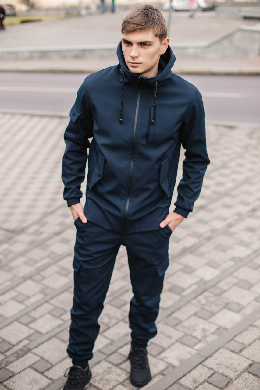

Мужской демисезонный костюм Intruder Softshell утепленный синий M (001SAG 0672)