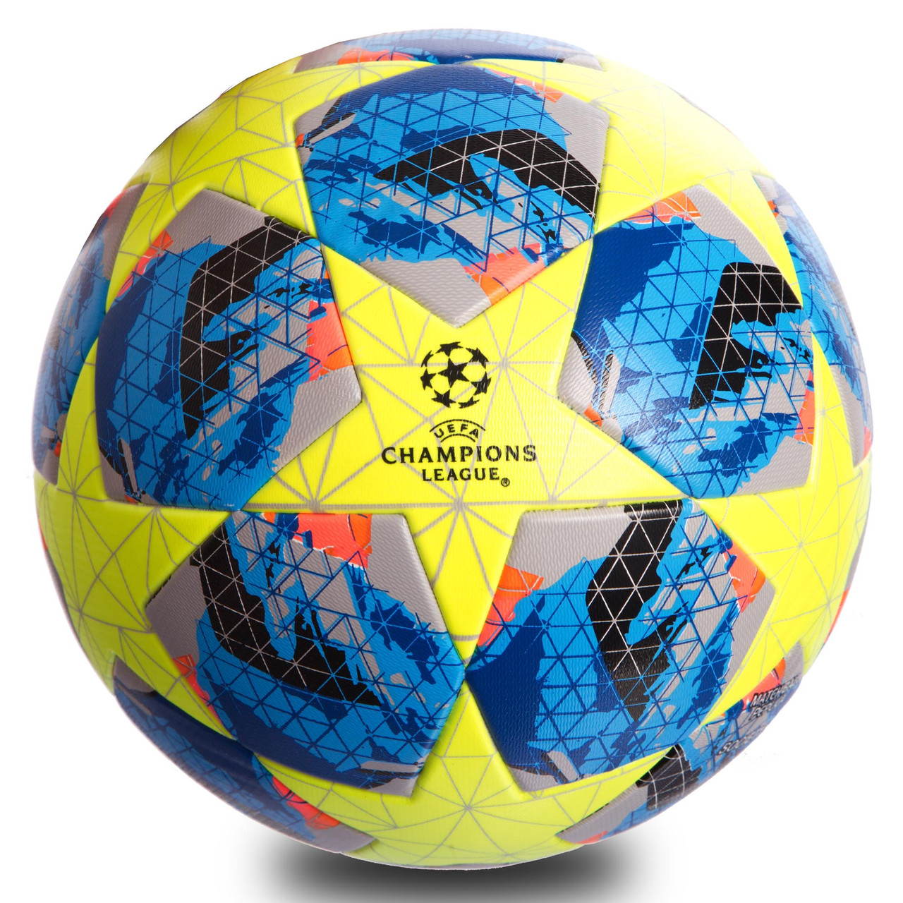 

Мяч футбольный Лиги Чемпионов CHAMPIONS LEAGUE клееный полиуретан желто синий (СПО FB-0412)