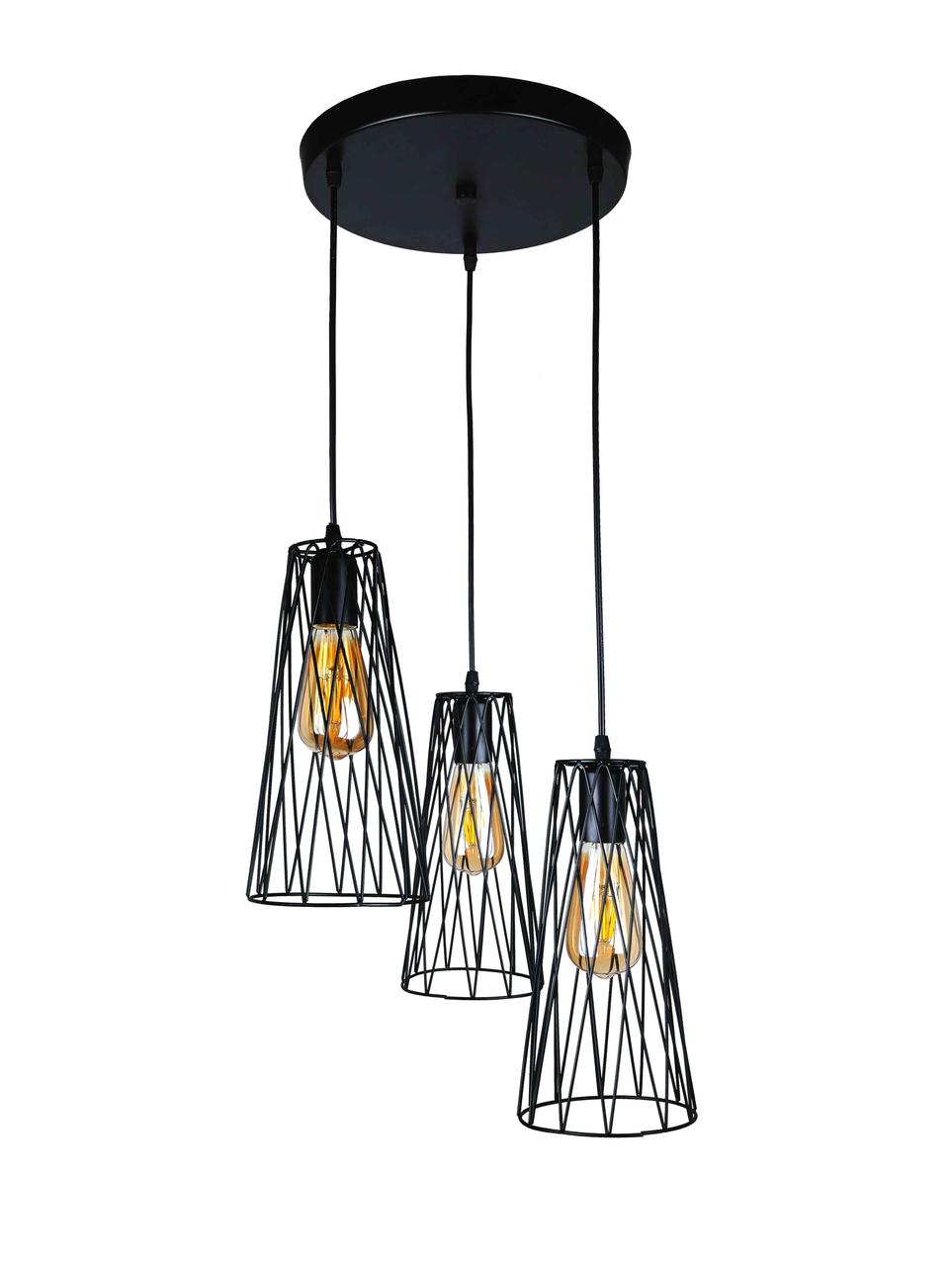 

Люстры в стиле лофт Levistella 756PR107F-3 BK (300)