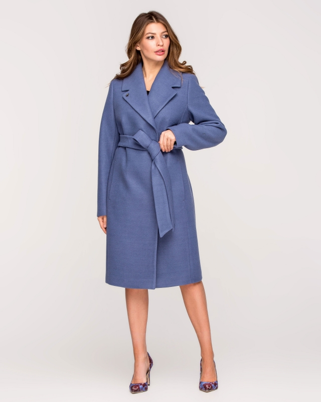 

Пальто Dimoda классика с поясом (1343-4) 42 размер