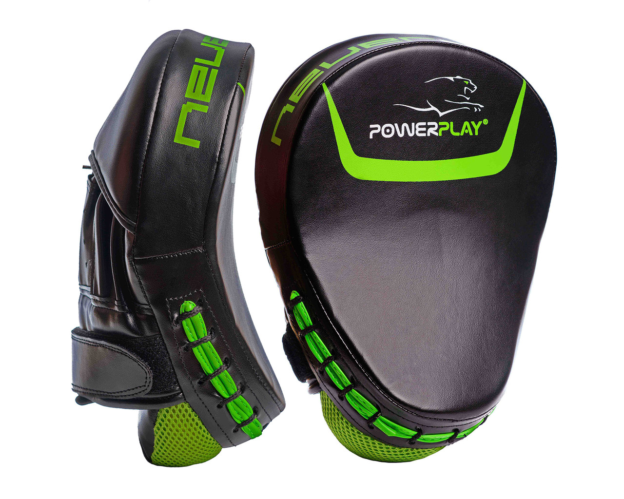 

Лапы боксерские гнутые PowerPlay PU-41 Black-Green