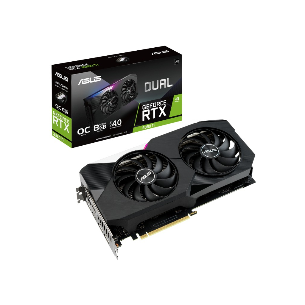 

Видеокарта ASUS GeForce RTX3060Ti 8Gb DUAL OC V2 LHR (DUAL-RTX3060TI-O8G-V2)