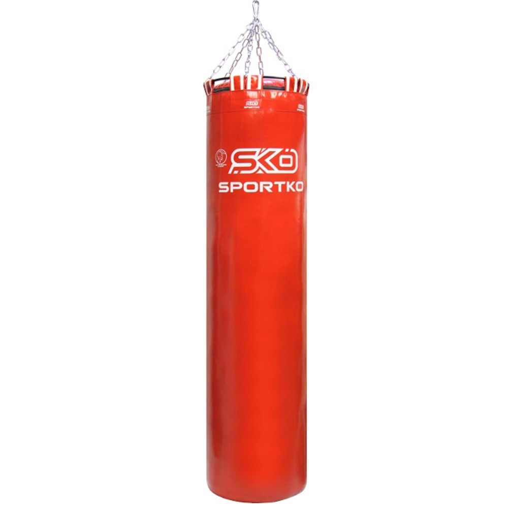 

Боксерский мешок SPORTKO МП-02 ПВХ 150 см/45 см/65 кг красный